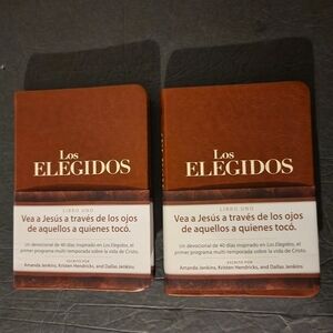 Los Elegidos - el Libro Uno by Amanda Jenkins (Spanish) Leather Books (2) New